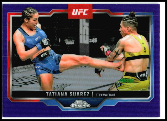 2025 Topps Chrome UFC Purple #72 Tatiana Suarez