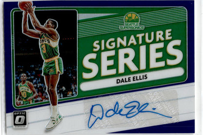 2020 Donruss Optic Purple #SS-DEL Dale Ellis Seattle SuperSonics