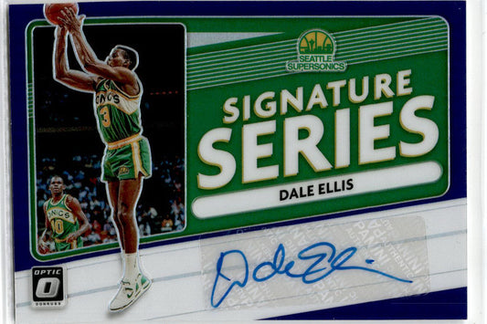 2020 Donruss Optic Purple #SS-DEL Dale Ellis Seattle SuperSonics