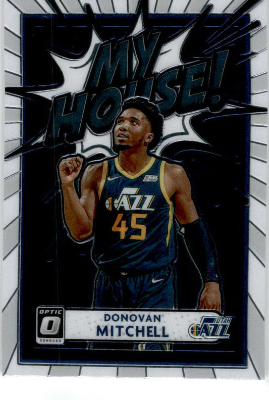 2020 Donruss Optic My House! #10 Donovan Mitchell Utah Jazz