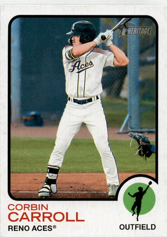 2022 Topps Heritage Minor League #121 Corbin Carroll Reno Aces