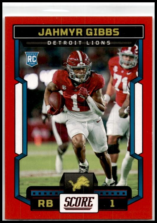 2023 Score Red #316 Jahmyr Gibbs Detroit Lions