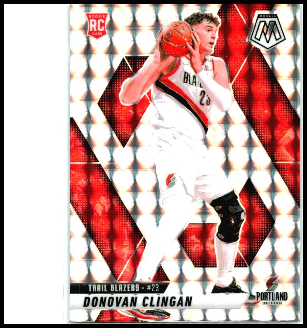 2024-25 Panini Mosaic - Base Mosaic #246 Donovan Clingan Rookie Blazers