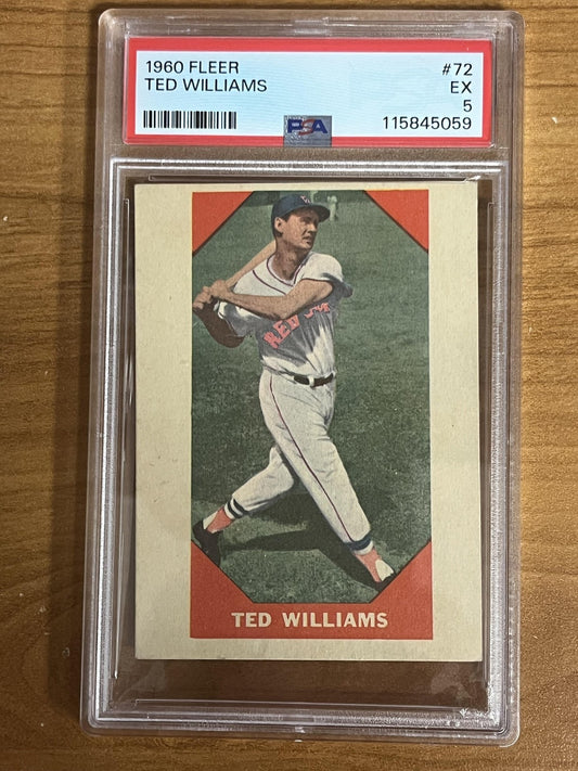 1960 Fleer Baseball Greats #72 Ted Williams Boston Red Sox