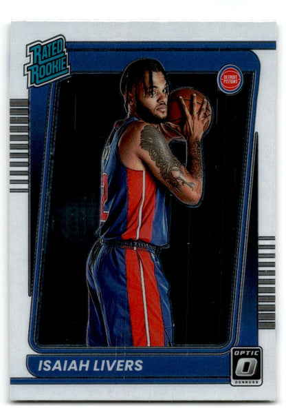 2021-22 Donruss Optic Rated Rookie Isaiah Livers Rookie Detroit Pistons #177