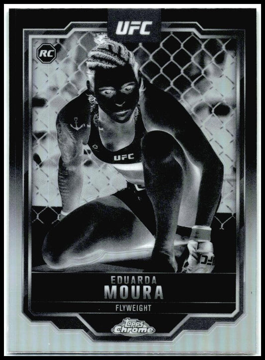 2025 Topps Chrome UFC Negative Refractor #24 Eduarda Moura
