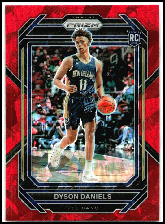2022-23 Panini Prizm Prizms Red Ice #233 Dyson Daniels New Orleans Pelicans