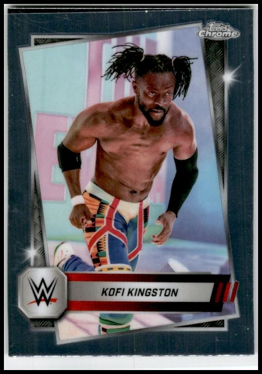 2025 Topps Chrome WWE #166 Kofi Kingston