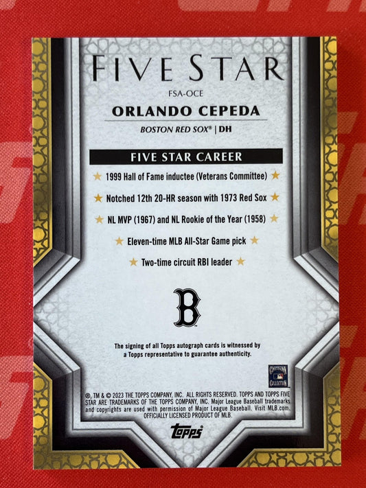 2023 Topps Five Star #2023 Orlando Cepeda Boston Red Sox