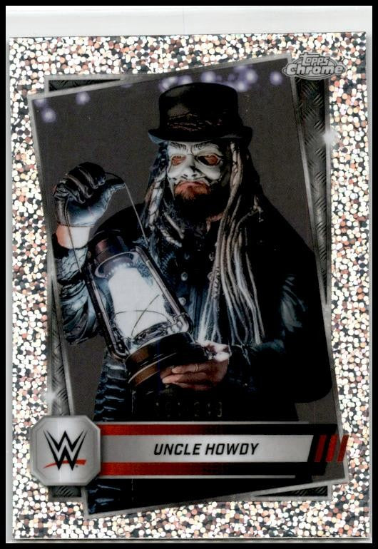 2025 Topps Chrome WWE Speckle Refractor #92 Uncle Howdy #/249