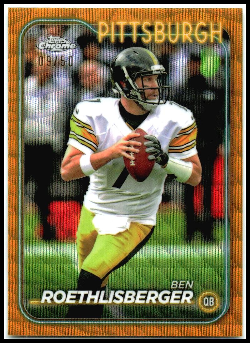2024 Topps Chrome Gold Wave Refractor #81 Ben Roethlisberger /50 Steelers