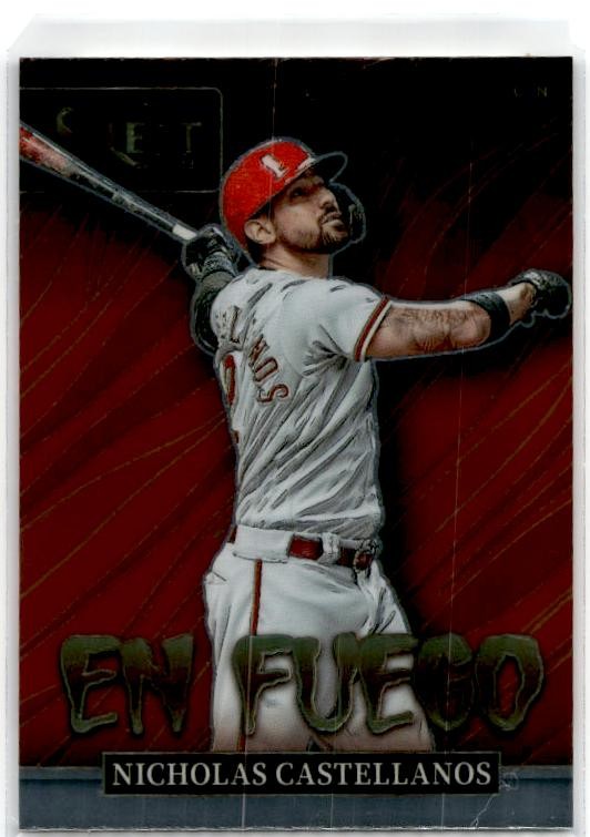 2022 Panini Select En Fuego #EF22 Nicholas Castellanos Cincinnati Reds