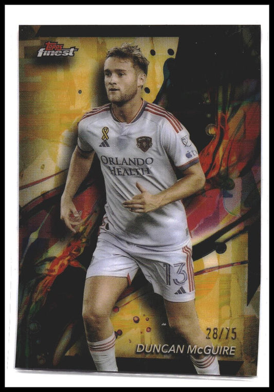 2024 Finest MLS #60 Duncan McGuire Gold Refractor #/75