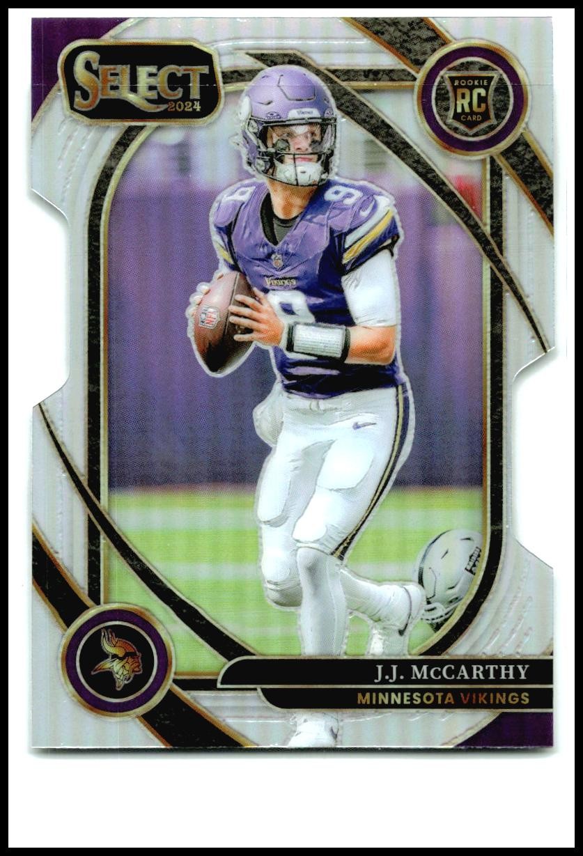 2024 Panini Select Die-Cut Silver Prizm #246 J.J. McCarthy Rookie Vikings