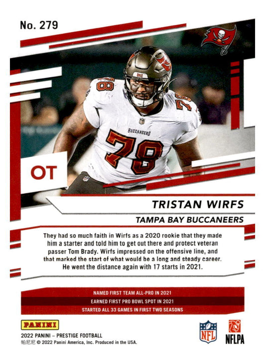 2022 Panini Prestige Sunburst #279 Tristan Wirfs