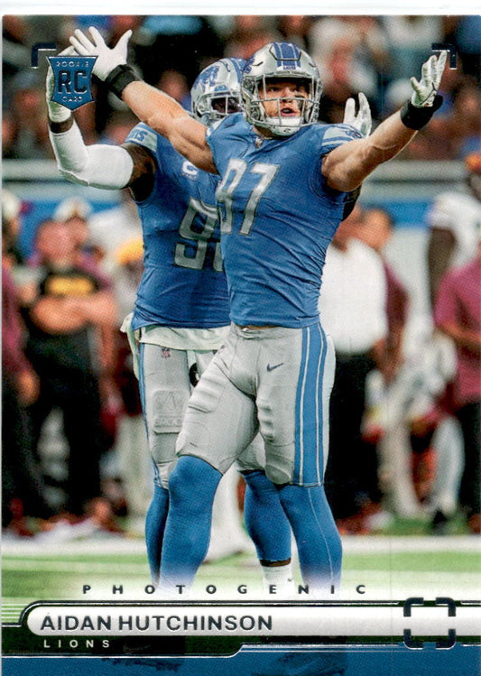 2022 Panini Chronicles Photogenic #PH-42 Aidan Hutchinson Detroit Lions
