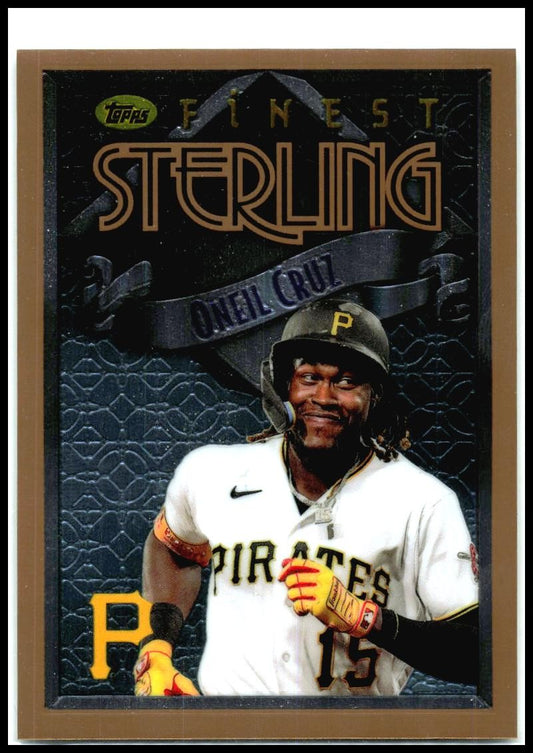 2023 Finest Flashbacks Refractor #100 Oneil Cruz Pittsburgh Pirates