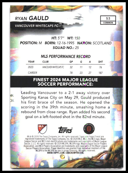 2024 Finest MLS #53 Ryan Gauld