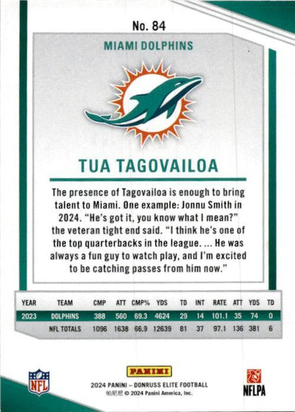 2024 Donruss Elite Aspirations Stars #84 Tua Tagovailoa #/299 Miami Dolphins