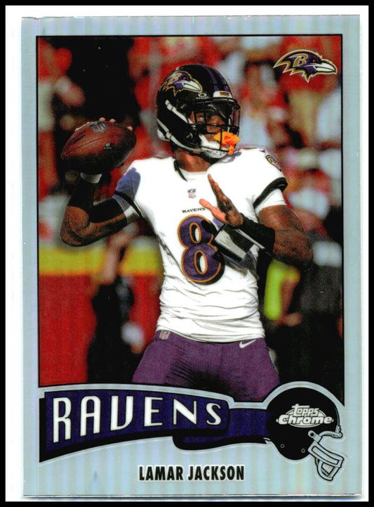 2025 Topps Chrome Refractor #1975-3 lamar jackson