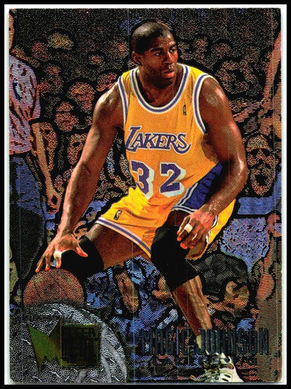 1995-96 Metal #161 Magic Johnson Los Angeles Lakers
