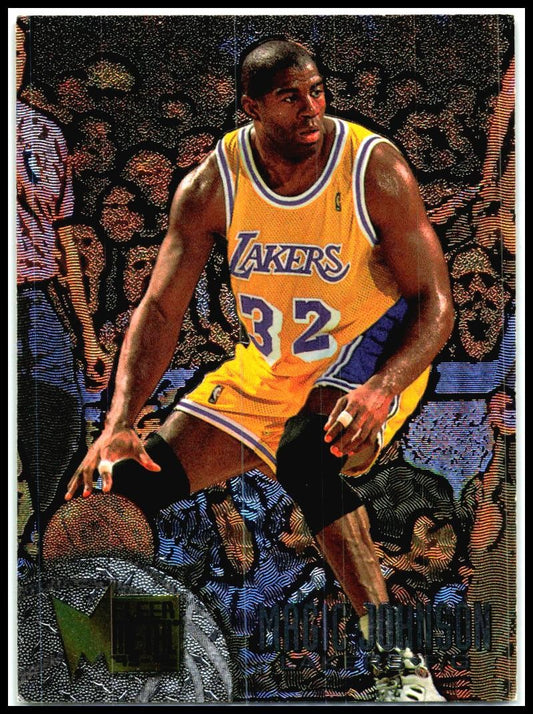 1995-96 Metal #161 Magic Johnson Los Angeles Lakers