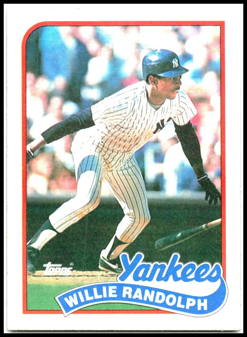 1989 Topps #635 Willie Randolph New York Yankees
