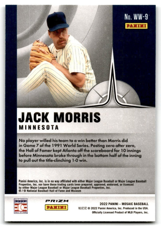 2022 Mosaic Will to Win Jack Morris #WW-9 Tigers