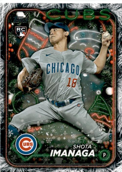 2024 Topps Holiday Tree Glitter #H84 Shota Imanaga Rookie Chicago Cubs