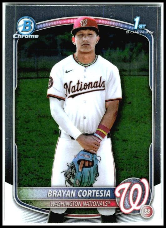 2025 Bowman Chrome #BCP-211 Brayan Cortesia Nationals
