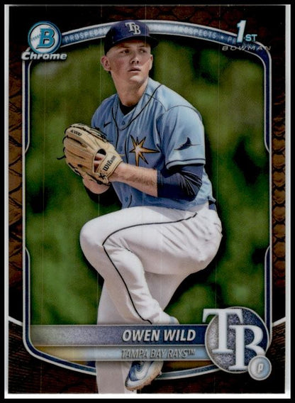 2025 Bowman Reptilian #BCP-14 Owen Wild Tampa Bay Rays