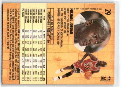 1991-92 Fleer #29 Michael Jordan