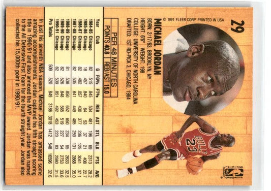 1991-92 Fleer #29 Michael Jordan