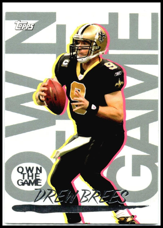 2008 Topps Own the Game #OTG-DB Drew Brees New Orleans Saints