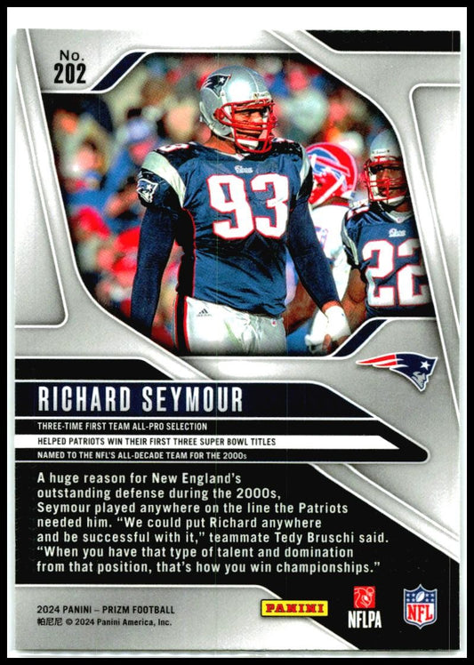 2024 Panini Prizm #202 Richard Seymour New England Patriots
