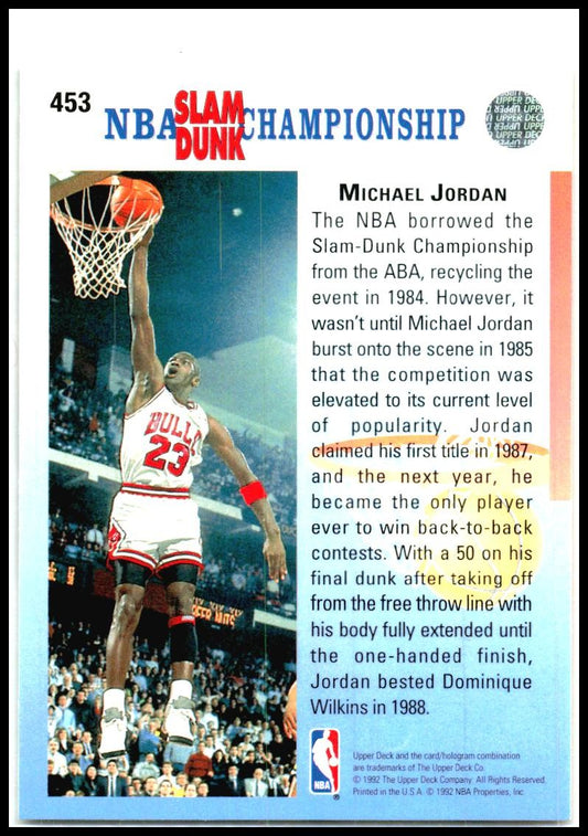 1992-93 Upper Deck #33 Michael Jordan Chicago Bulls
