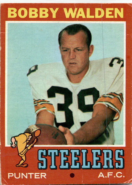 1971 Topps #102 Bobby Walden Pittsburgh Steelers