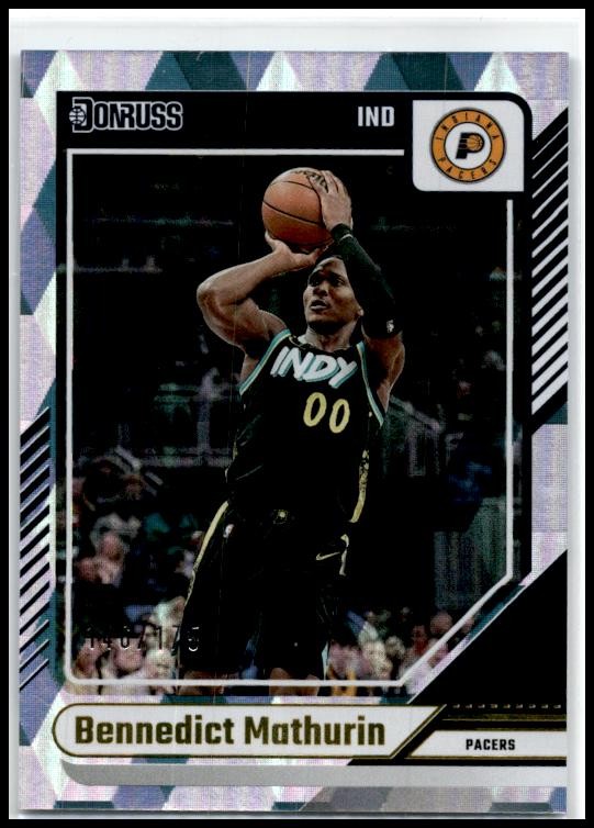 2024-25 Donruss Cubic #127 Bennedict Mathurin #/175 Indiana Pacers
