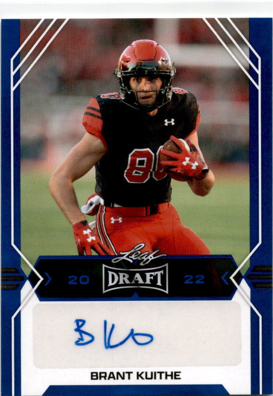 2022  Leaf  Draft Auto #BA-BK1 Brant Kuithe  Utah Utes