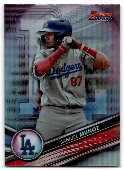 2022 Purple Refractor Samuel Munoz Los Angeles Dodgers #TP-24