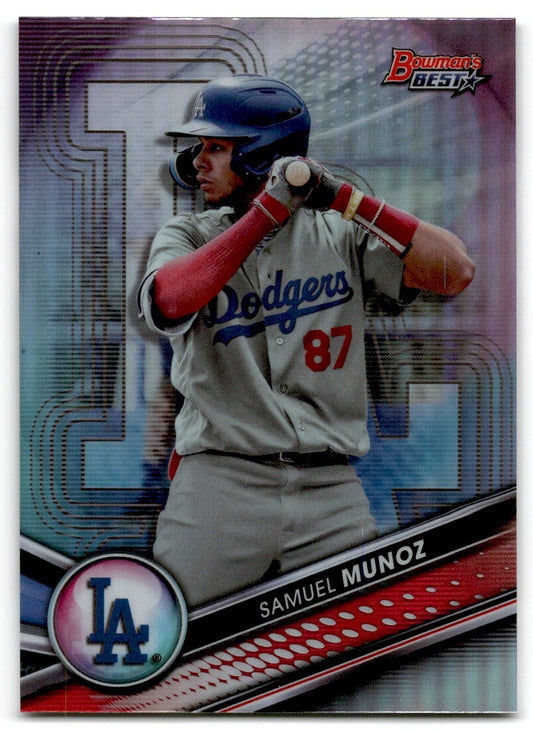 2022 Purple Refractor Samuel Munoz Los Angeles Dodgers #TP-24