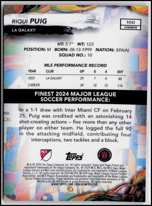 2024 Finest MLS #100 Riqui Puig