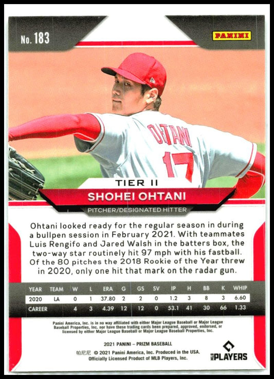 2021 Panini Prizm #183 Shohei Ohtani Los Angeles Angels