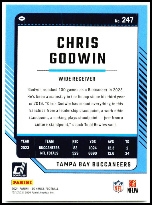 2024 Donruss #247 Chris Godwin Tampa Bay Buccaneers