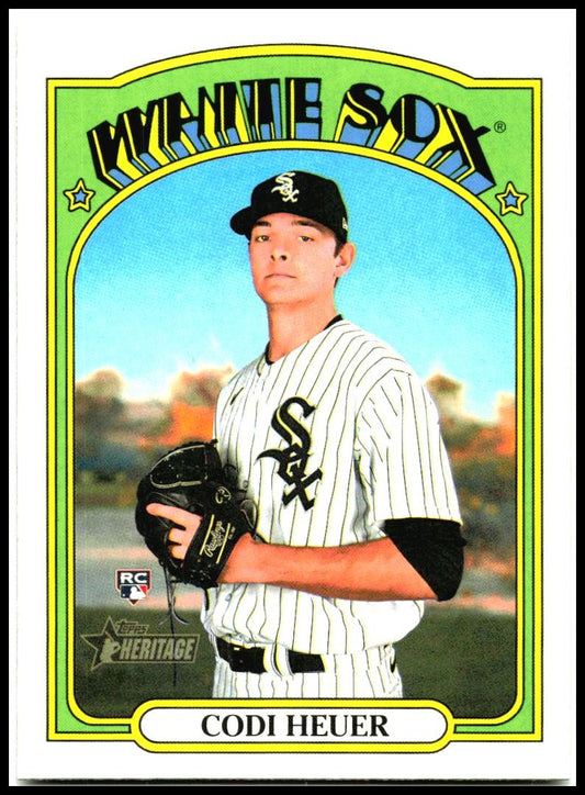 2021 Topps Heritage #555 Codi Heuer Rookie Chicago White Sox