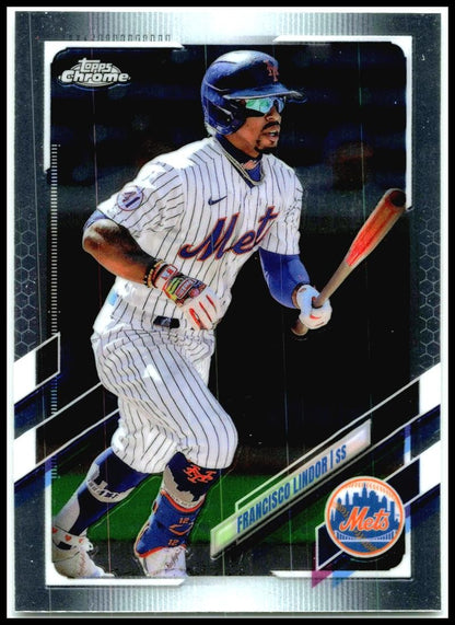 2021 Topps Chrome Update #USC1 Francisco Lindor New York Mets
