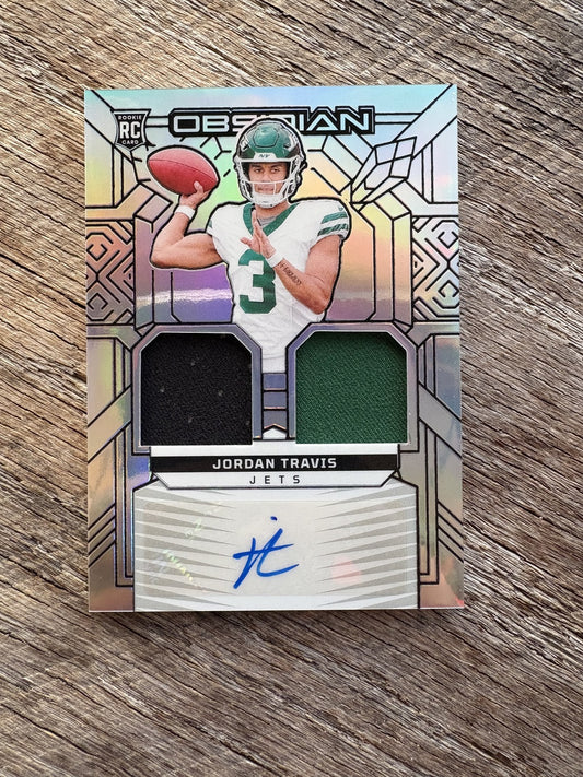 2024 Obsidian Rookie Materials Ink Silver #RMI-JTS Jordan Travis Auto Jets