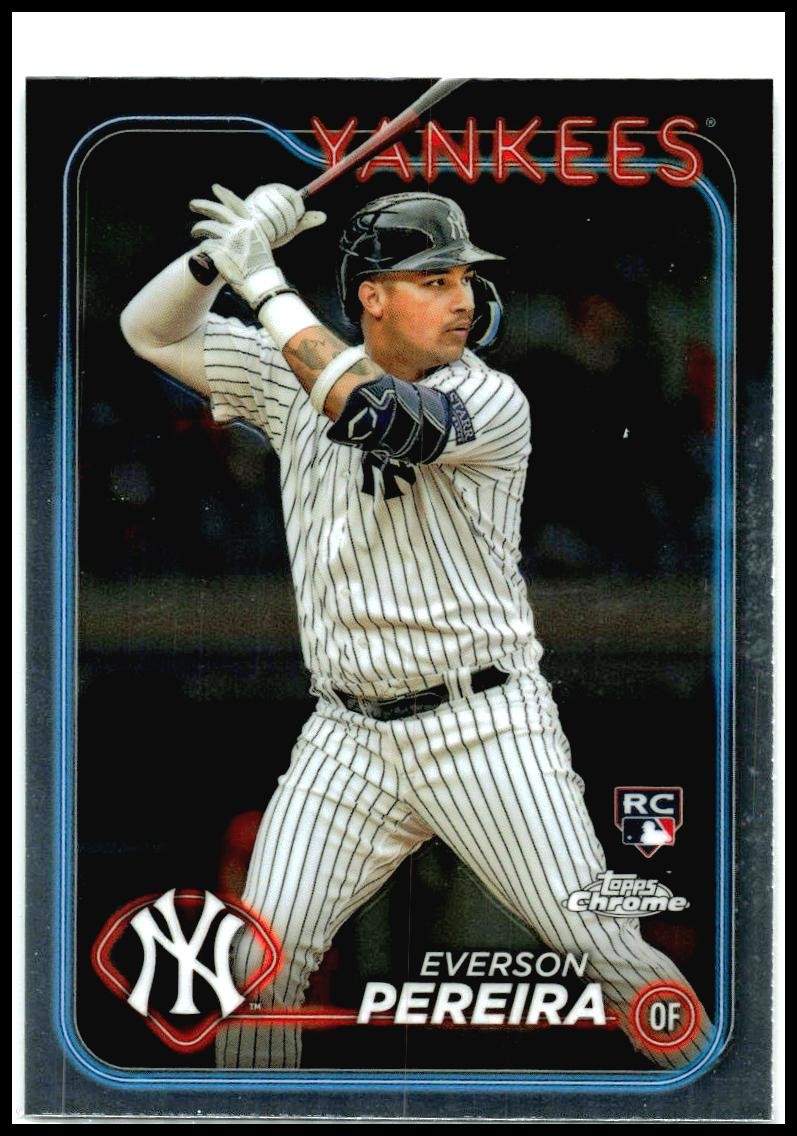 2025 Topps Chrome #238 Everson Pereira New York Yankees