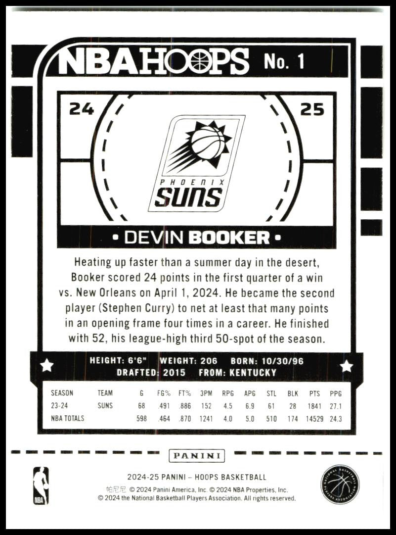 2024-25 Hoops Winter #1 Devin Booker Phoenix Suns