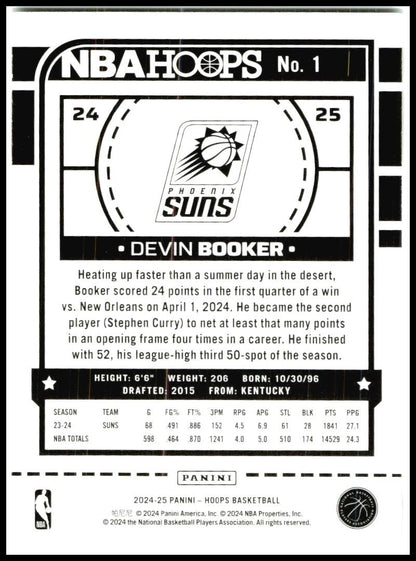 2024-25 Hoops Winter #1 Devin Booker Phoenix Suns